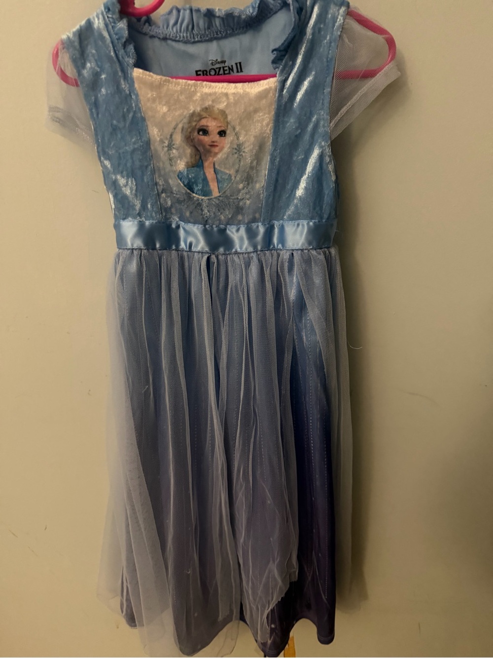 Disney Frozen II Light Blue and Silver Girls Dress 5T